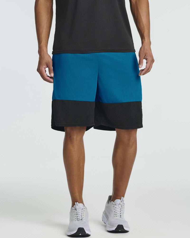 REALESSENTIALS Real Essentials 5 Pack: Menâ€™s 9" Mesh Shorts â€“ Athletic Gym, Workout, Basketball, Running, Casual Lounge Activewear Pockets, Set 12, S - Image 2